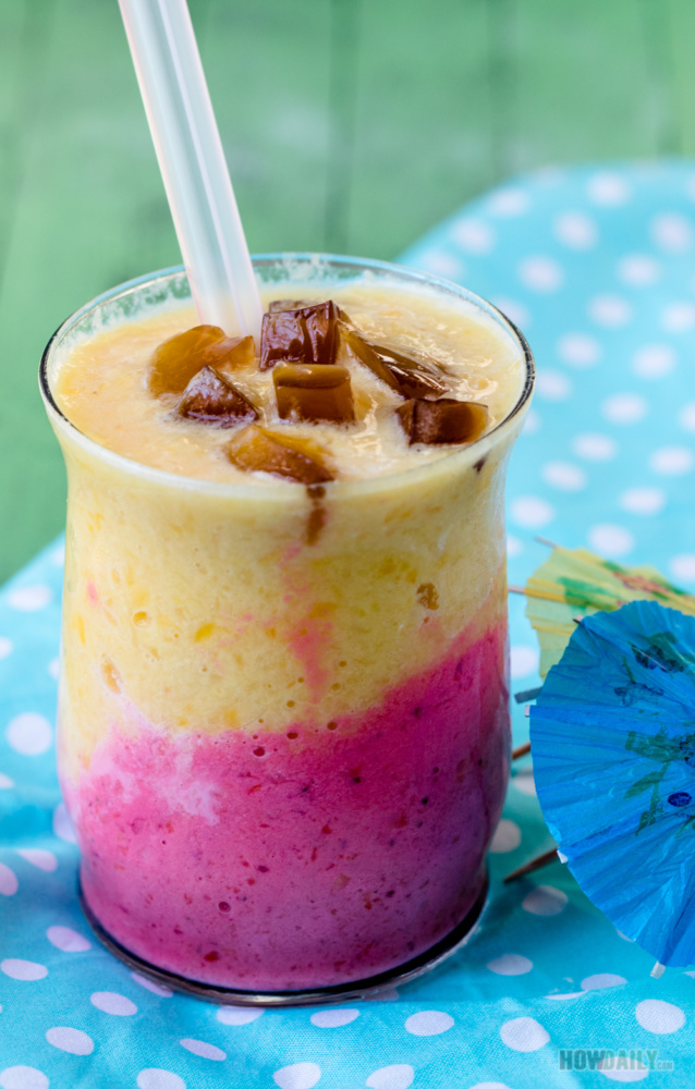 Tropical Fruity Smoothies & Coffee Jelly