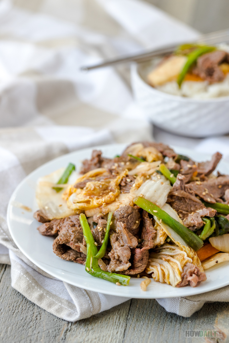 Kimchi Beef Stirfry Recipe