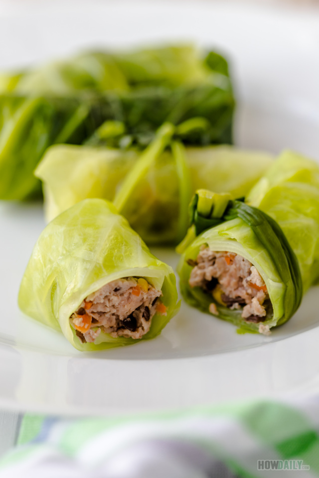 Cabbage rolls with ground pork