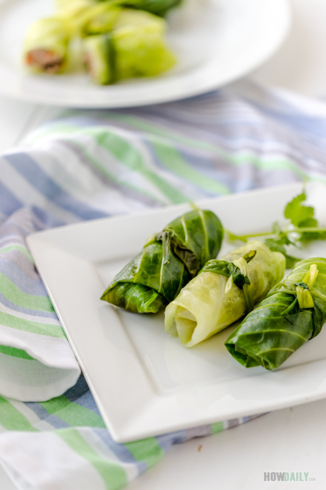 Green cabbage roll recipe