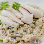 Creamy chicken risotto