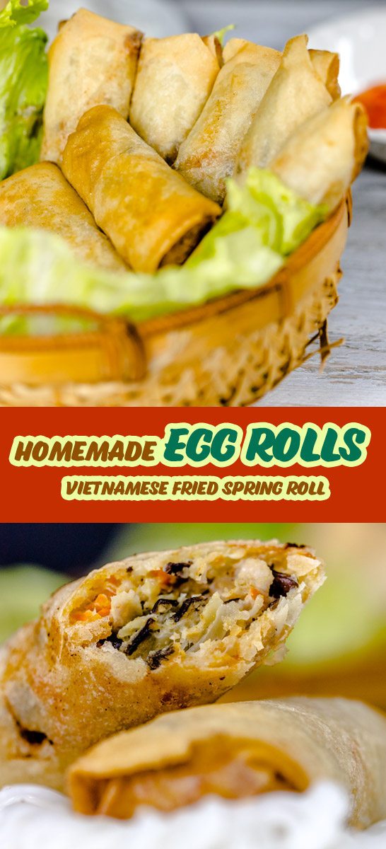 Homemade Egg Rolls with Shrimp