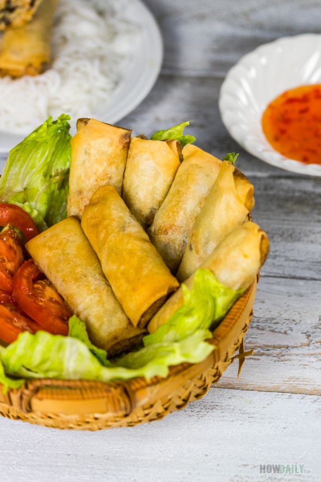 Homemade Combination Egg rolls