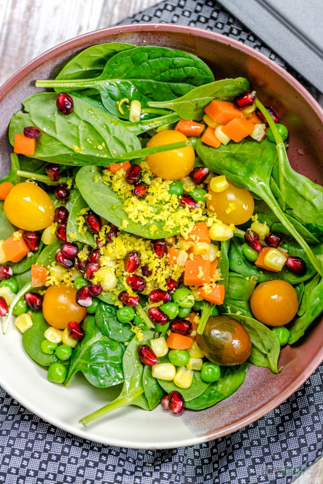 Grated Salted Yolks in salad