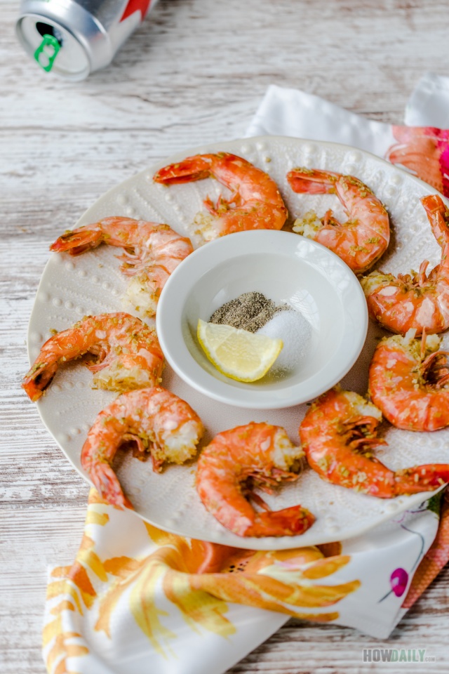 Steamed Shrimps with Beer