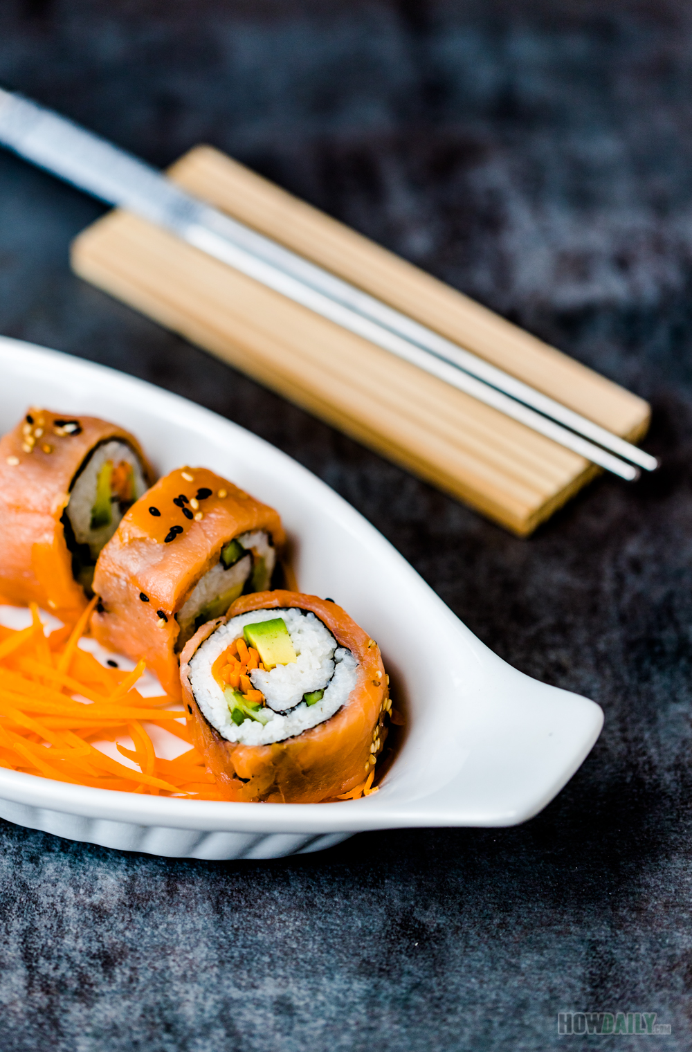 Smoked Salmon Sushi Roll