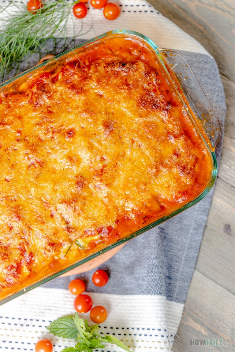 OvenBaked Zucchini Lasagna with Italian Sausage and Crumble Tofu