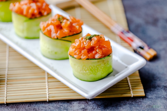 Salmon Cucumber Rice Balls