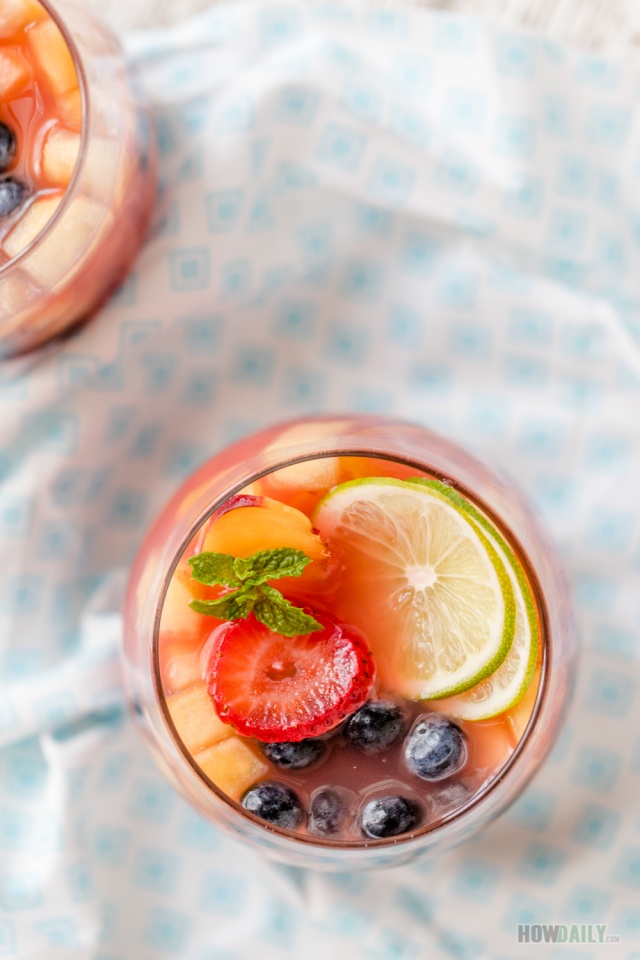 Alcohol-free Watermelon Sangria Jelly