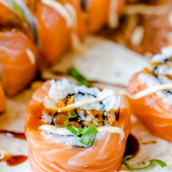 Salmon All Around Sushi Roll Recipe