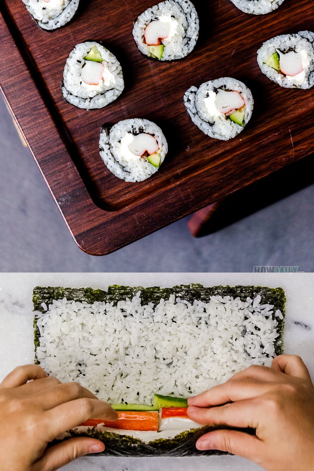 Homemade Sushi 23 - How to Roll Sushi by Hand